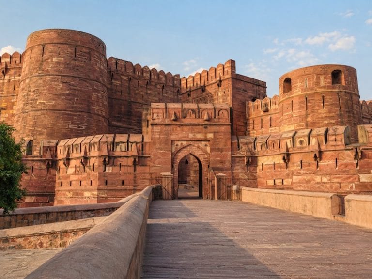 Agra Monuments & Attractions Agra Fort in Uttar Pradesh with historic red sandstone walls and gateway