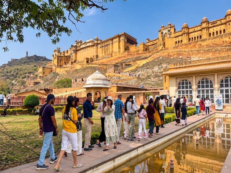 Heritage walking tour at Amber Fort in Jaipur, Rajasthan