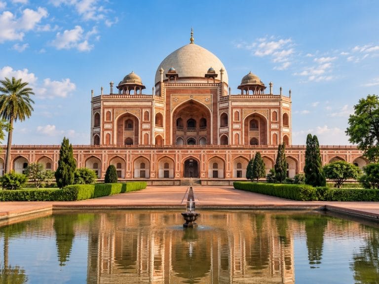 Delhi Monuments & Attractions Humayun’s Tomb in Delhi, India, Mughal mausoleum surrounded by gardens