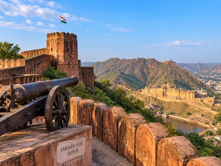 Jaipur Monuments & Attractions Jaigarh Fort overlooking Amber Jaipur Rajast