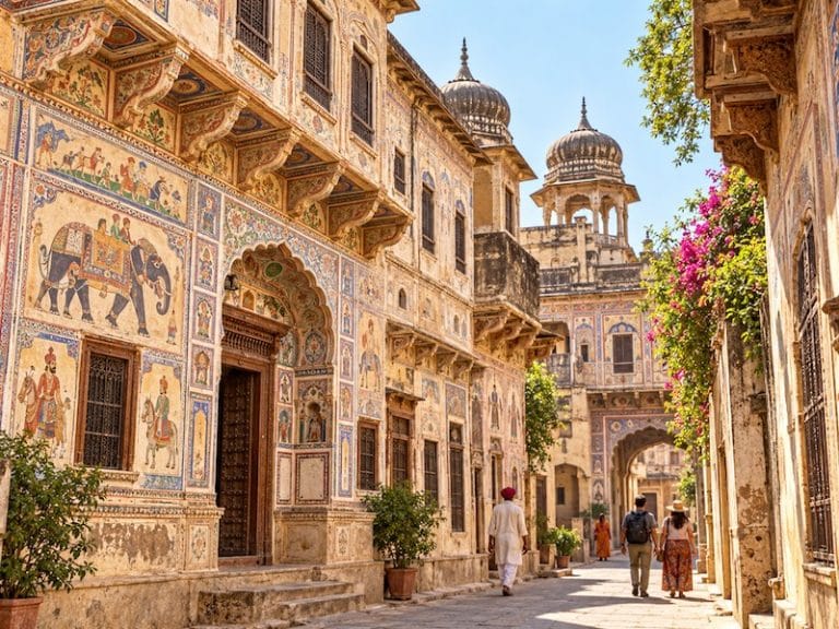 Mandawa Monuments & Attractions Mandawa old town fresco walk through painted havelis in the Shekhawati region