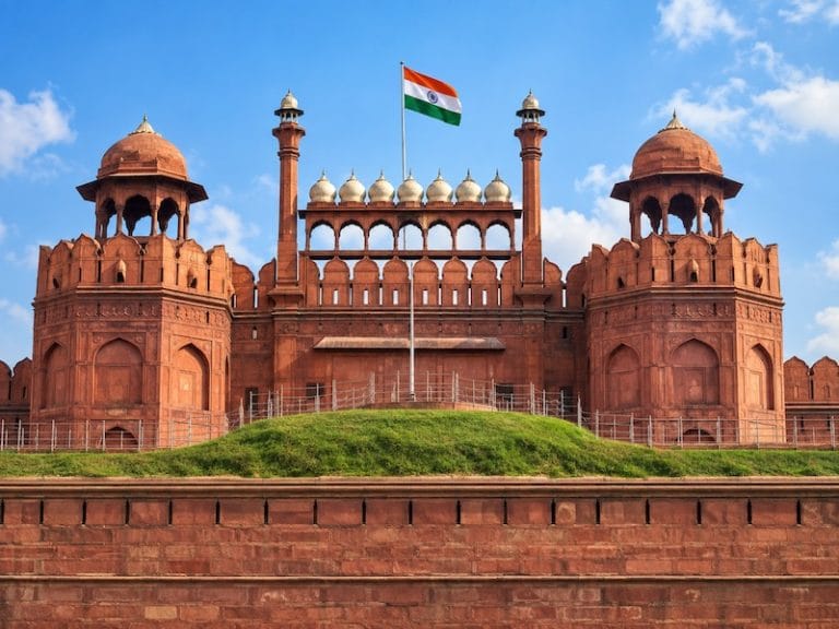 Delhi Monuments & Attractions Red Fort in Delhi, India, historic Mughal fort and UNESCO World Heritage Site places to visit in Delhi