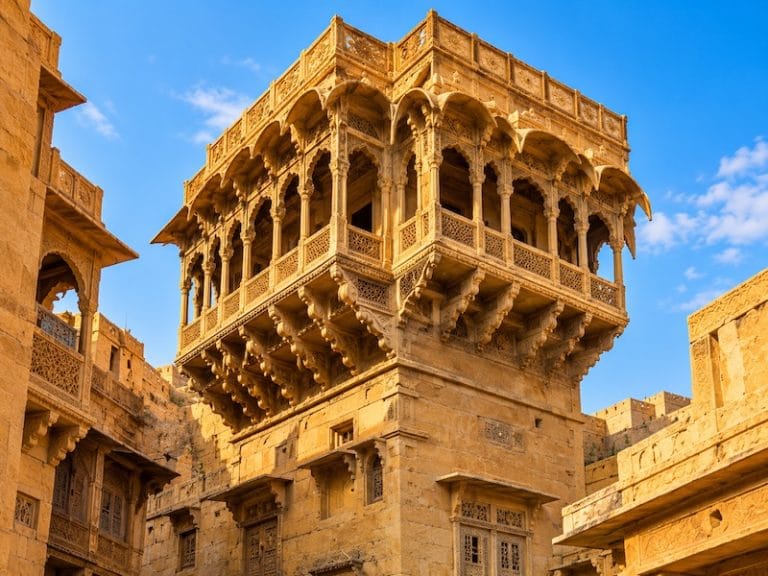 Jaisalmer Monuments & Attractions Salim Singh Ki Haveli in Jaisalmer with distinctive carved balconies