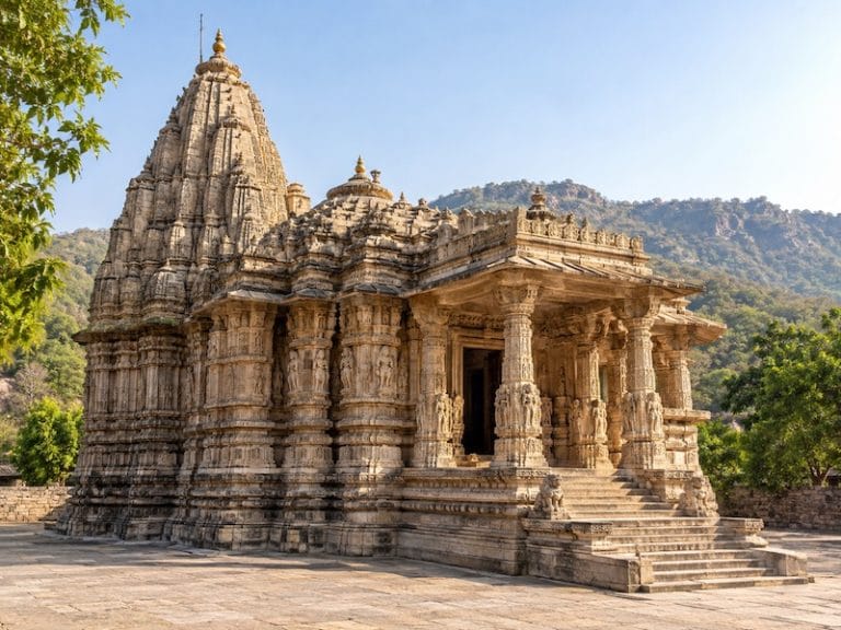 Ranakpur Monuments & Attractions Surya Narayan Temple in Ranakpur with detailed stone carvings
