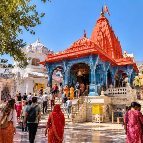 Brahma Temple in Pushkar during a private Jaipur and Pushkar Tour