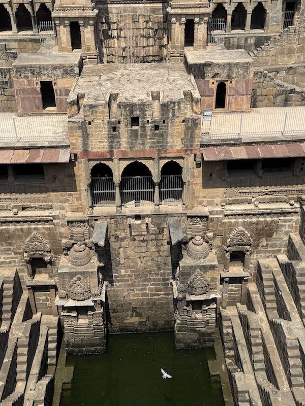 Chand Baori stepwell in Abhaneri on the Golden Triangle route from Agra to Jaipur