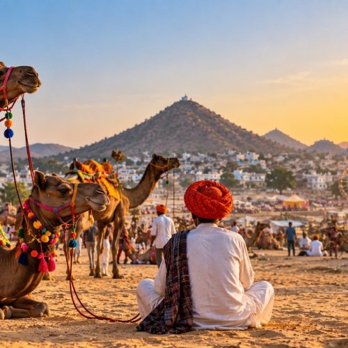 Local cultural experience in Pushkar during a private Rajasthan tour