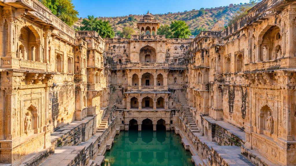 Raniji Ki Baori historic stepwell in Bundi Rajasthan
